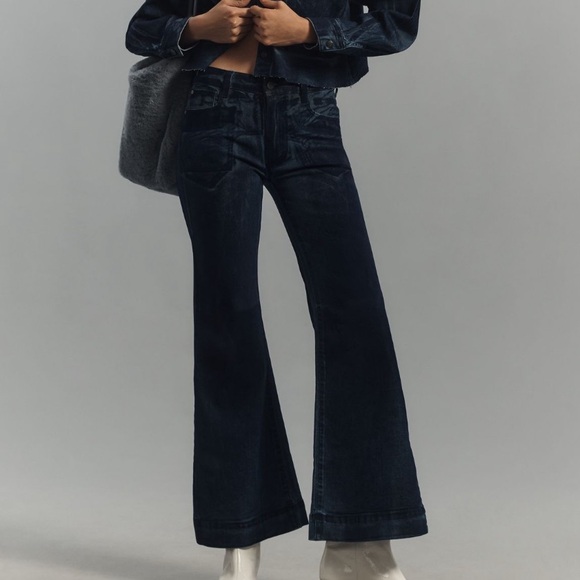 Anthropologie Denim - Dark Blue Flared Jeans Pilcro